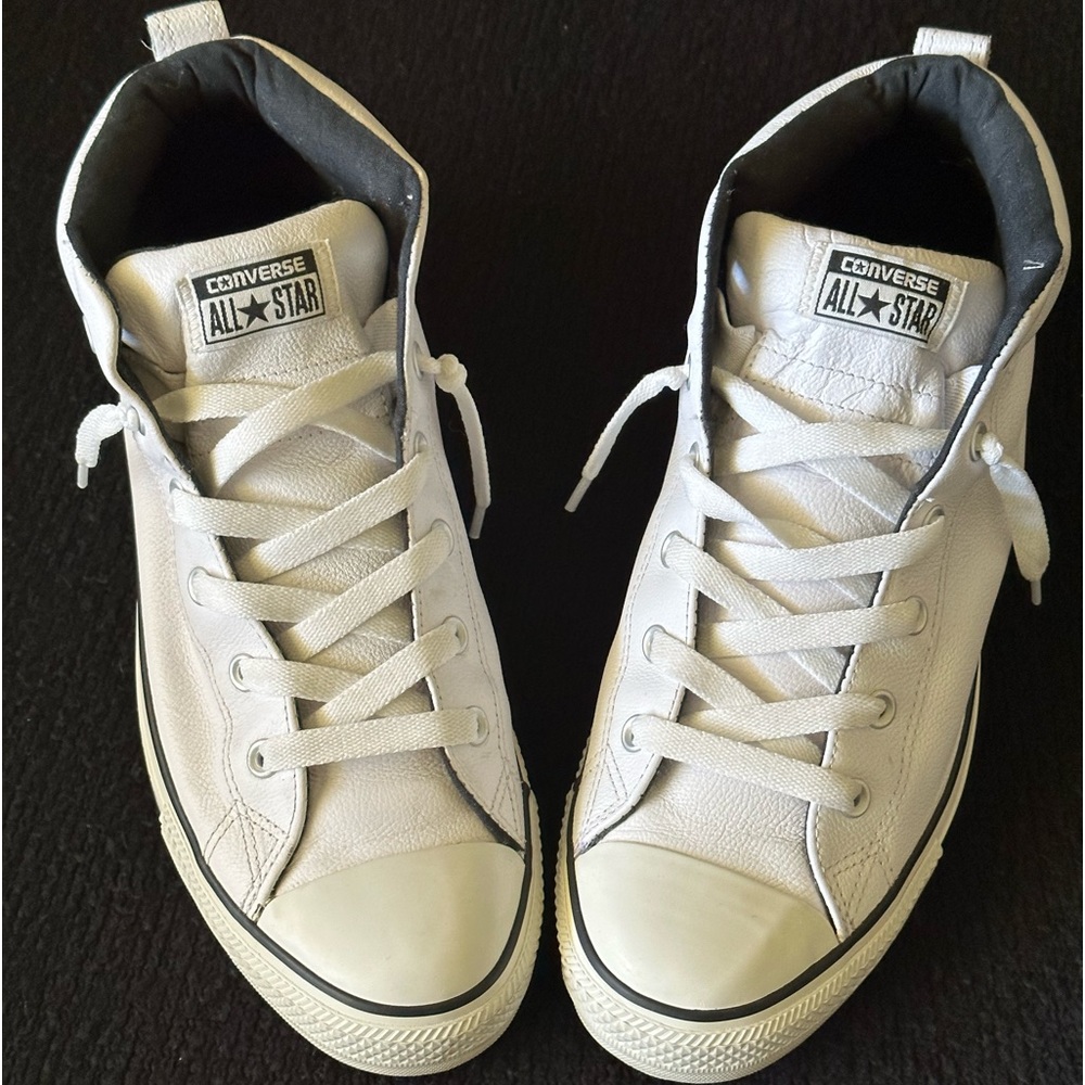 Converse Chuck Taylor Street Mid white/black size 11 1/2